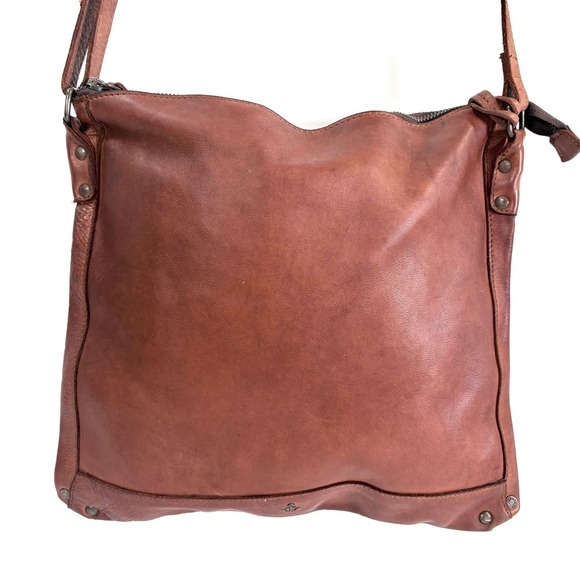 Harbor 2nd Vera Western Leather Hobo Crossbody Bag Distressed Brown - Picture 2 of 11